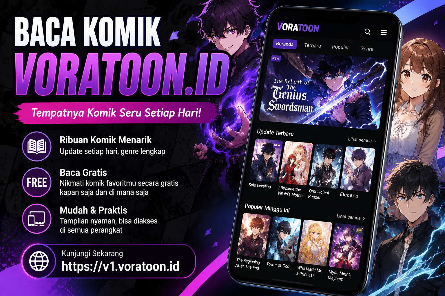 Baca Komik Voratoon untuk Menikmati Cerita Menarik Secara Online